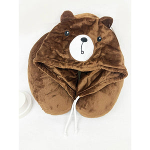 Cute Travel Neck Pillow with Hoody