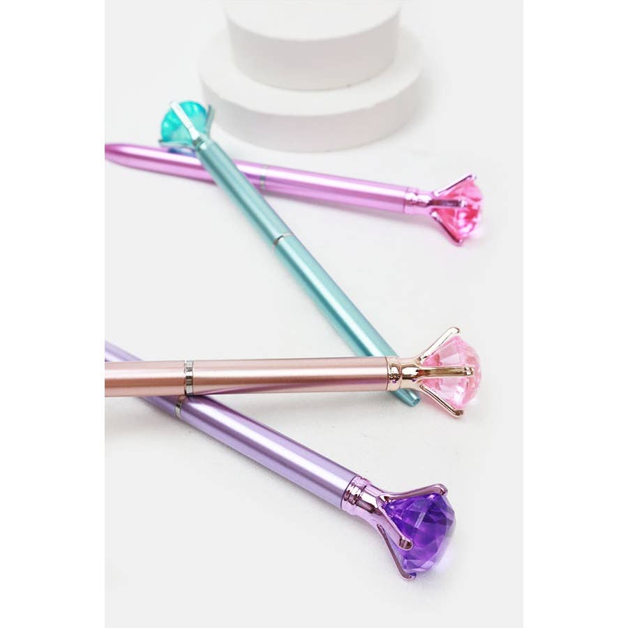 Shiny Metallic Tone Diamond Pen Set