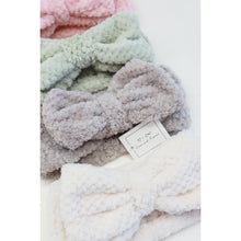 Load image into Gallery viewer, Waffle Texture Premium Bow Spa Headband
