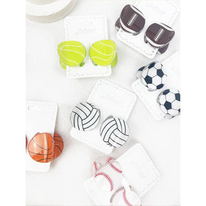 Sports Ball Theme Medium Size Claw Clip