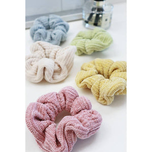 Soft Chenille Knitted Scrunchie