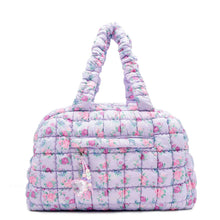 Load image into Gallery viewer, Quilted Scrunchies Floral Printed Medium Duffle Bag
