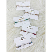 Load image into Gallery viewer, Rhinestone Gold Cross Multi Tone Beaded Bracelet
