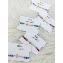 Load image into Gallery viewer, Rhinestone Gold Cross Multi Tone Beaded Bracelet
