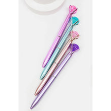 Load image into Gallery viewer, Shiny Metallic Tone Diamond Pen Set
