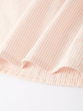 Load image into Gallery viewer, Valentine&#39;s Day Baby Girls Letters Heart Smocking Embroidered Stripes Dress
