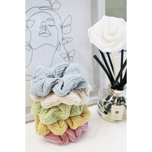 Soft Chenille Knitted Scrunchie