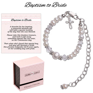 Baptism to Bride™ Baby Cross Bracelet Christening Gift