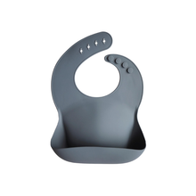 Load image into Gallery viewer, Silicone Baby Bucket Bib, Lilac
