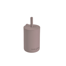 Load image into Gallery viewer, Silicone Cup with Lid + Straw, Cloud
